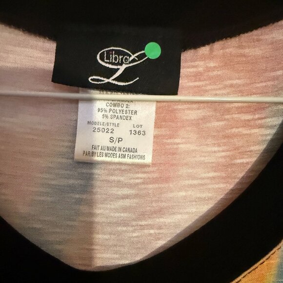 Libra multi-colored dress with button accents - Picture 3 of 4